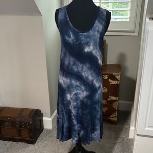 Olivia Rae Blue Tie-Dye Swim Dress